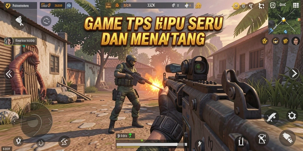 Tangkapan layar dari gameplay seru 33ZK dengan aksi tembak-menembak.