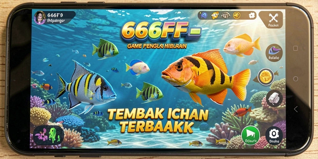 Tampilan gameplay 666FF dengan aksi menembak ikan yang seru.