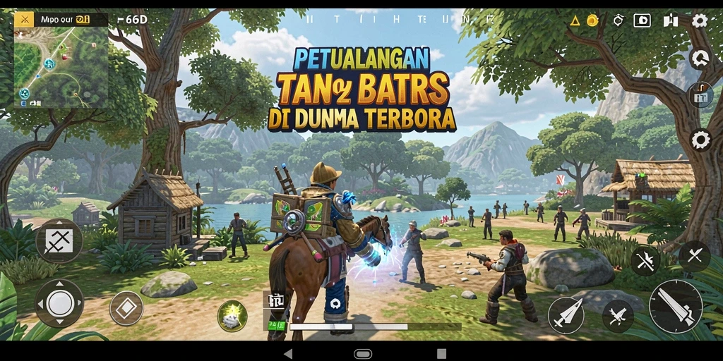 Gameplay seru di dunia terbuka 66D yang memukau.