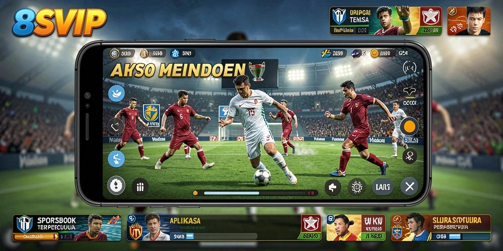 Tampilan permainan taruhan olahraga yang seru dan interaktif.
