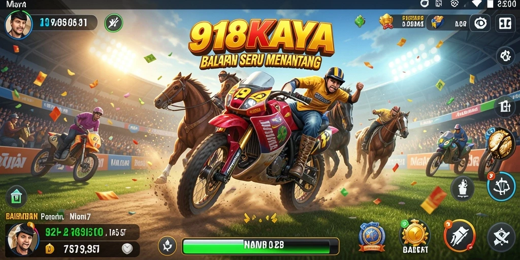 Gameplay seru dalam balapan kompetitif di 918KAYA.