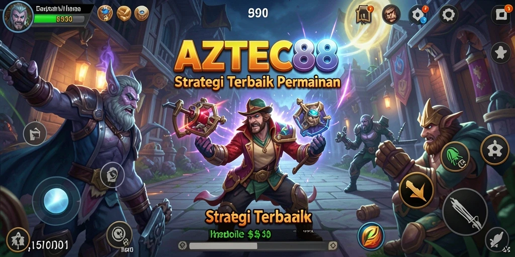 Tampilan gameplay AZTEC88 yang penuh strategi dan taktik.
