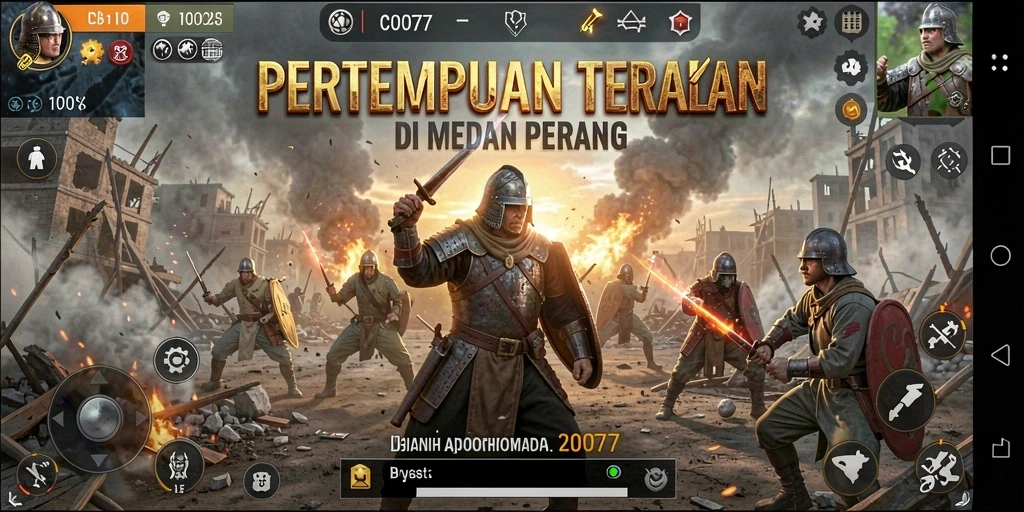 Gameplay mendebarkan di <strong>C0077</strong> dengan pertempuran seru antar pemain.