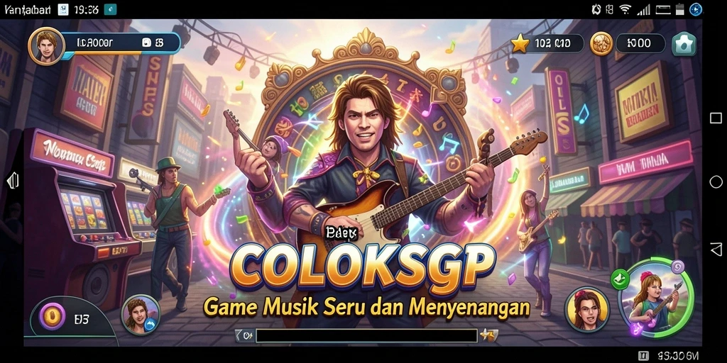 Tampilan permainan COLOKSGP dengan pemain menikmati musik.