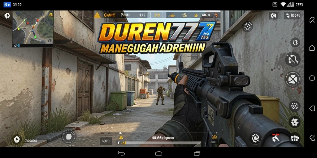 Screenshot DUREN777 menunjukkan aksi tembak-menembak yang intens dan mendebarkan.