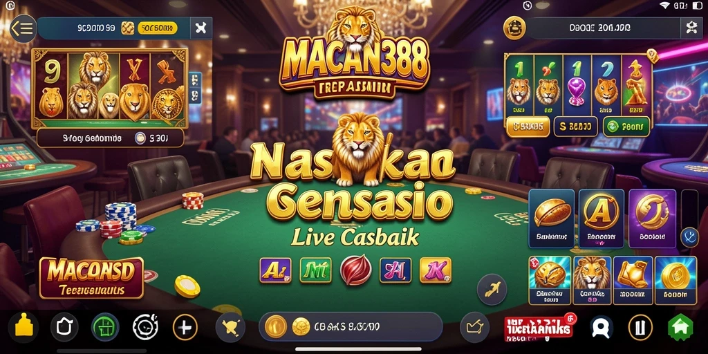 Tangkapan layar gameplay Live Casino yang mendebarkan dari MACAN388.