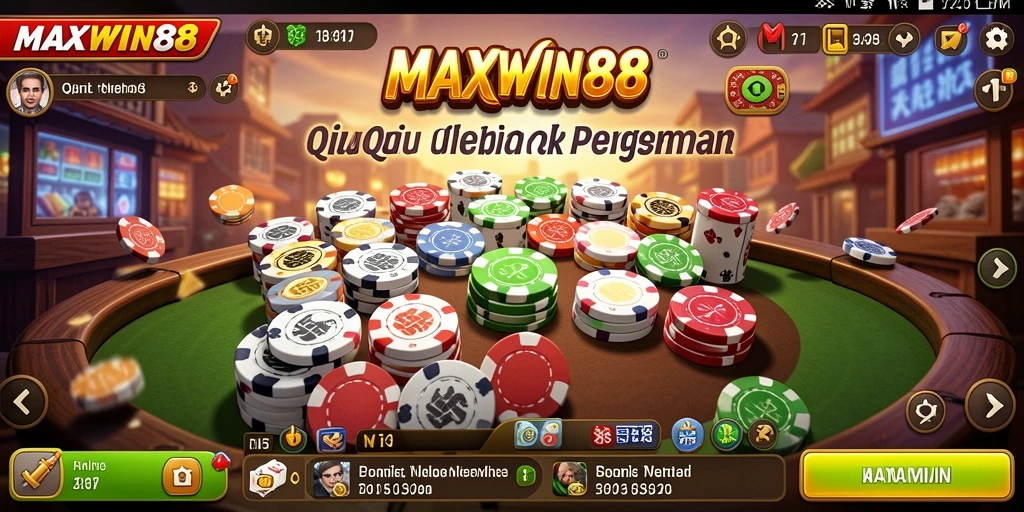 Tampilan gameplay menarik dari MAXWIN88 dengan suasana QiuQiu.