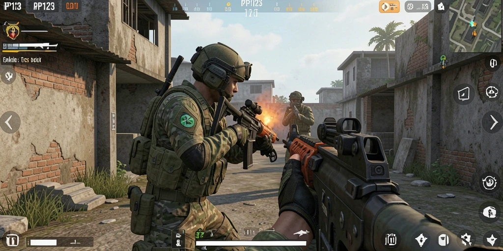 Gameplay PP123 yang penuh aksi dan menegangkan.
