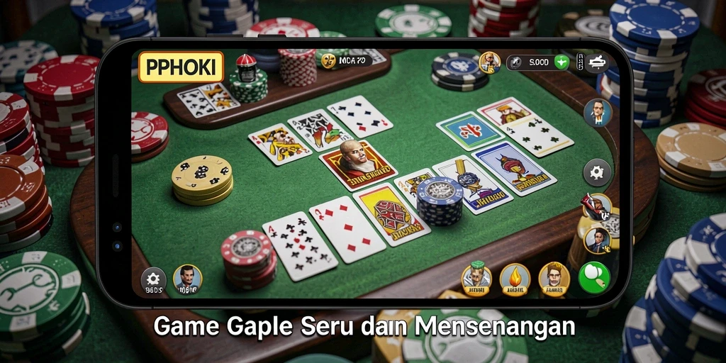 Gameplay seru dalam PPHOKI, nikmati keseruan Gaple online.