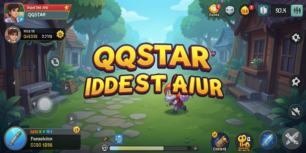 Tampilan gameplay QQSTAR yang menghibur dan penuh warna.