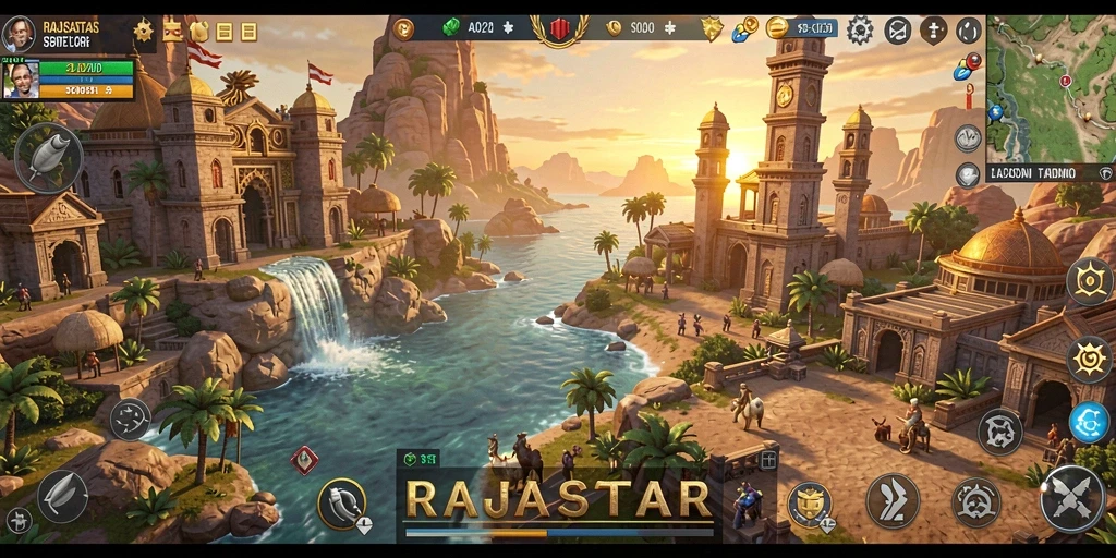 Tampilan luar biasa dari gameplay Open World RAJASTAR.