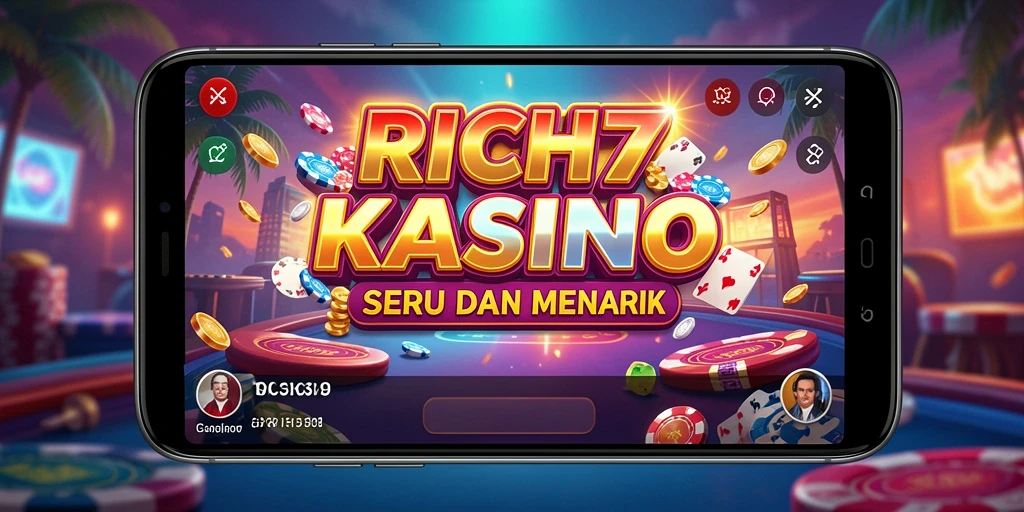 Tampilan interaktif permainan Kasino RICH7 yang mendebarkan.