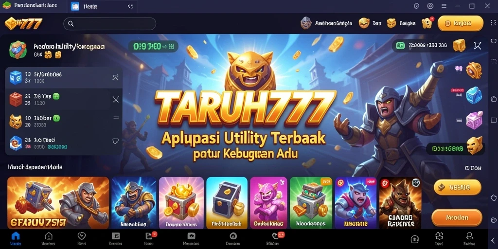 Tampilan antarmuka pengguna TARUH777 yang intuitif dan menarik.