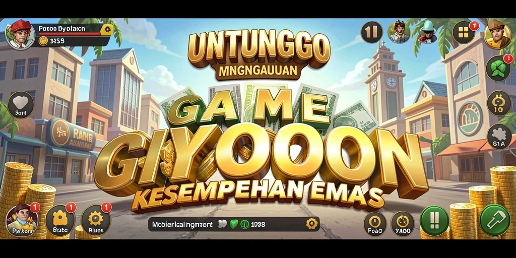 Tampilan gameplay UNTUNGGO yang seru dan menarik.